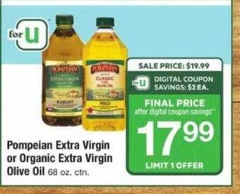 ACME Pompeian extra virgin or organic extra virgin olive oil offer