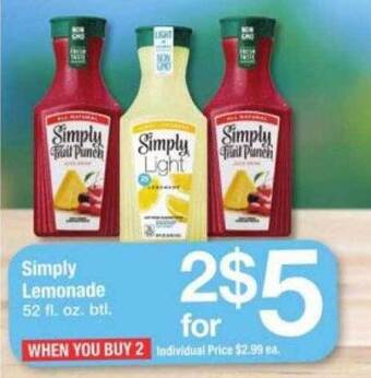 ACME Simply lemonade offer