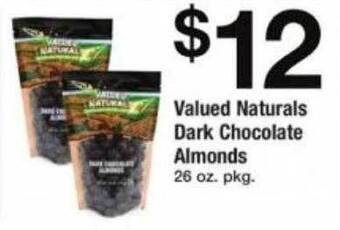ACME Valued naturals dark chocolate almonds offer