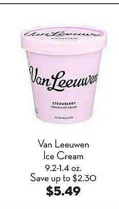 Bristol Farms Van leeuwen ice cream offer