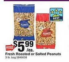 Giant Food Fresh roasted or salted peanuts offer