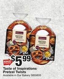 Giant Food Taste of inspirations pretzel twists offer