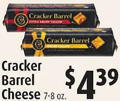 Gristedes Cracker barrel cheese offer