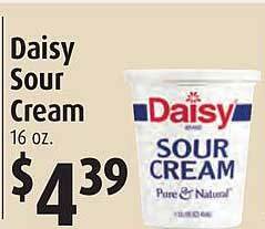 Gristedes Daisy sour cream offer