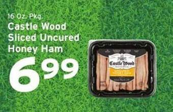 Hannaford Castle wood sliced uncured honey ham offer