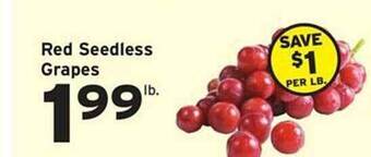 Hannaford Red seedless grapes offer