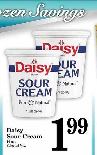 Harvest Foods Daisy sour cream offer