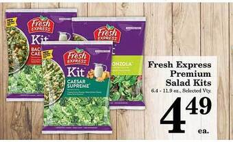 Harvest Foods Fresh express premium salad kits offer