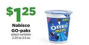 Hy-Vee Nabisco go-packs offer