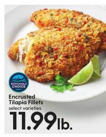 Hy-Vee Encrusted tilapia fillets offer