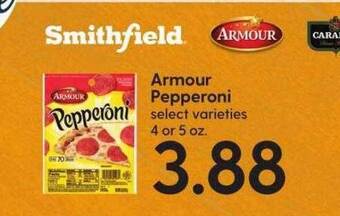 Hy-Vee Armour pepperoni offer