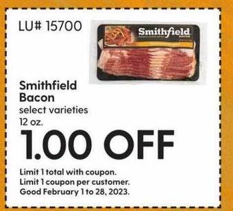 Hy-Vee Smithfield bacon offer