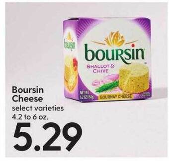 Hy-Vee Boursin cheese offer
