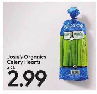 Hy-Vee Josie's organics celery hearts offer