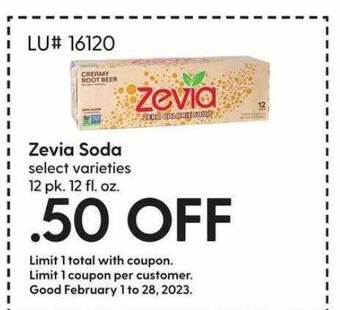 Hy-Vee Zevia soda offer