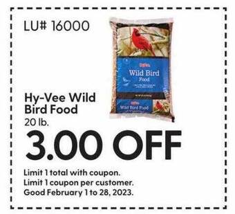 Hy-Vee Hy-vee wild bird food offer