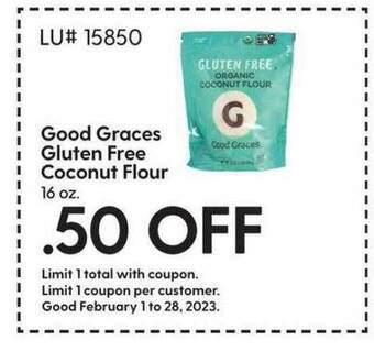 Hy-Vee Good graces gluten free coconut flour offer