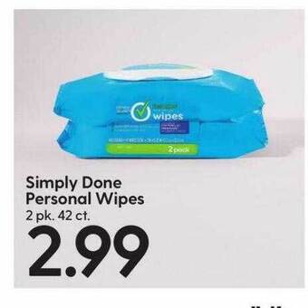 Hy-Vee Simply done personal wipes offer