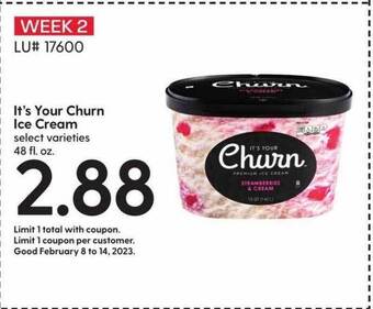 Hy-Vee It's your churn ice cream offer