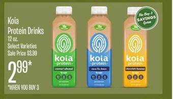 Jewel-Osco Koia protein drinks offer