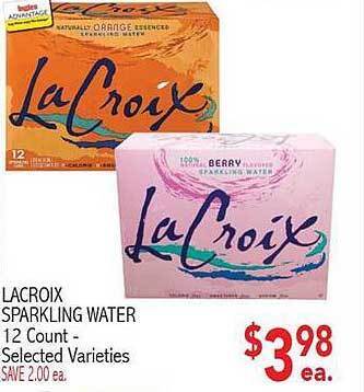 Ingles Markets Lacroix sparkling water offer