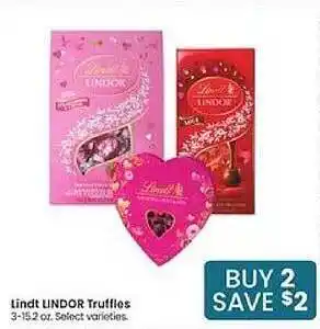 Jewel-Osco Lindt lindor truffles select varieties offer