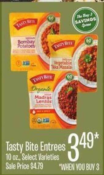 Jewel-Osco Tasty bite entrees offer