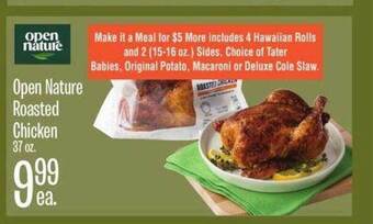 Jewel-Osco Open nature roasted chicken offer