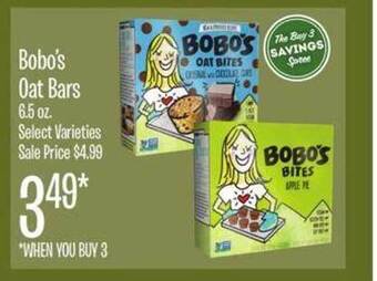 Jewel-Osco Bobo's oat bars offer
