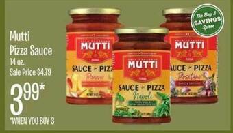 Jewel-Osco Mutti pizza sauce offer