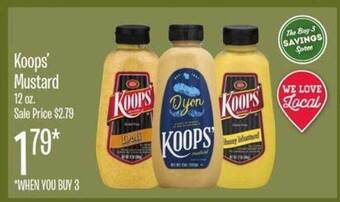 Jewel-Osco Koops' mustard offer