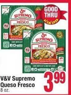 Jewel-Osco V&v supremo queso fresco offer