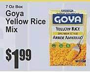 Key Food Goya yellow rice mix offer