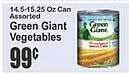 Key Food Green giant vegetables offer