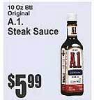 Key Food A. 1. steak sauce offer