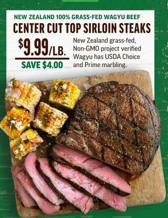 Central Market Center Cut Top Sirloin Steaks offer