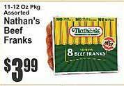 Key Food Nathan's beef franks offer