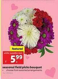 Lidl Seasonal field picks bouquet offer