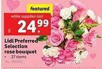 Lidl Lidl preferred selection rose bouquet offer