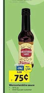 Lidl Worcestershire sauce offer