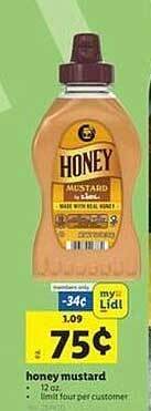 Lidl Honey mustard offer