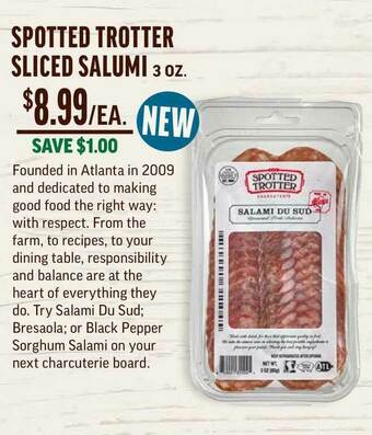 Central Market Spotted Trotter Sliced Salumi offer