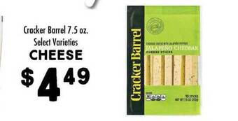 Maceys Cracker barrel cheese offer