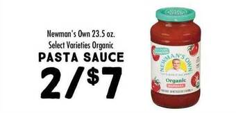 Maceys Newman's own pasta sauce offer