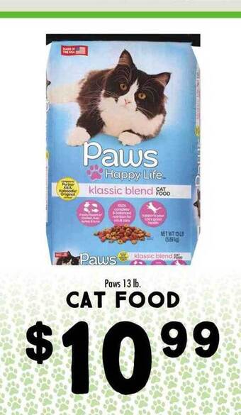 Maceys Paws cat food offer