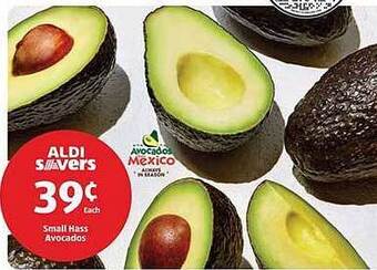 Aldi Small hass avocados offer