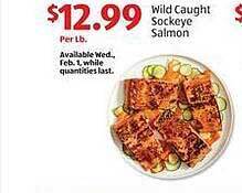 Aldi Wild caught sockeye salmon offer