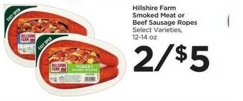 Food 4 Less Hillshire Farm Smoked Meat Or Beef Sausage Ropes offer