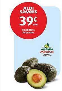 Aldi Small hass avocados offer