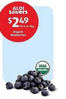 Aldi Organic blueberries offer